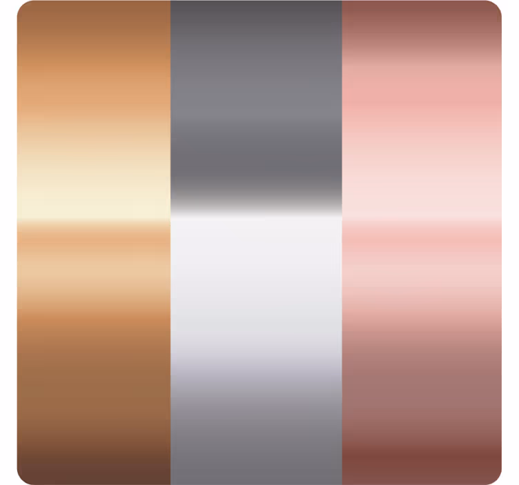 Onderzetters metallic gradient strepen - TenStickers