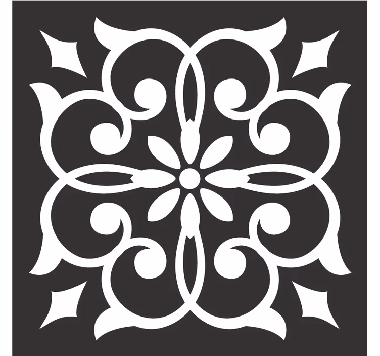 Onderzetters met uitgebreid botanisch motief - TenStickers
