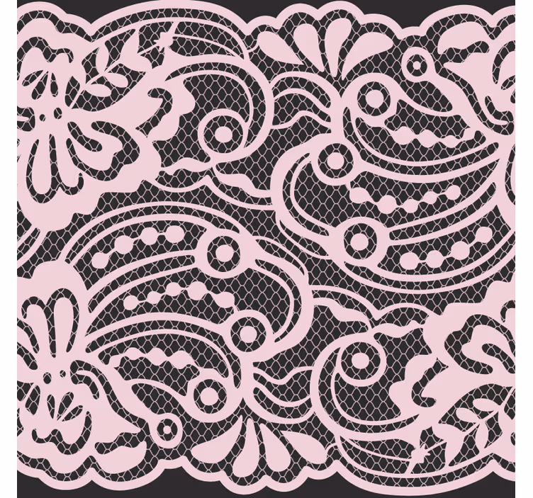 Moderne onderzetters elegant kantpatroon - TenStickers
