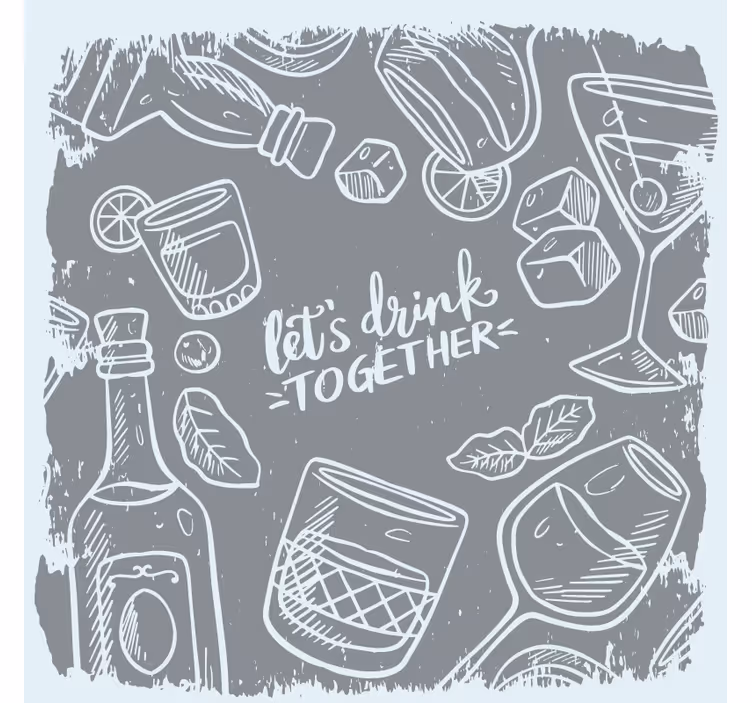 Bier onderzetters voor cocktails en glaswerk - TenStickers