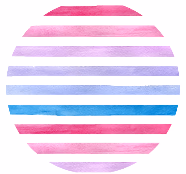 Onderzetters watercolor streep patroon - TenStickers