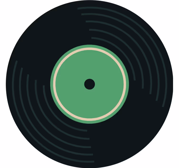 Discoset voor elke set vintage onderzetters - TenStickers