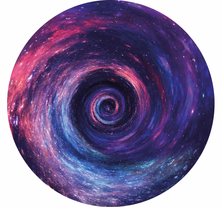 Vintage onderzetters kleurrijke kosmische swirl - TenStickers