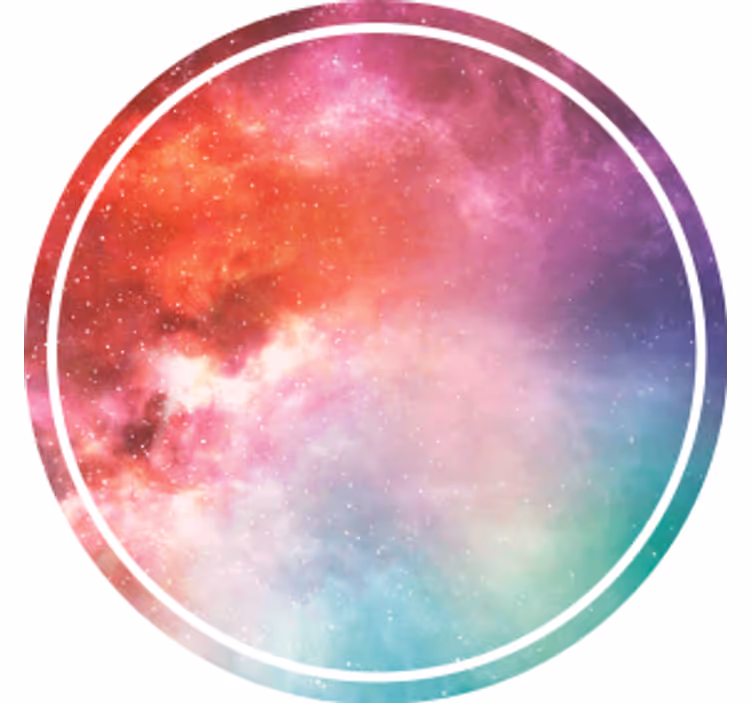 Onderzetters galactische kleurrijke swirl - TenStickers