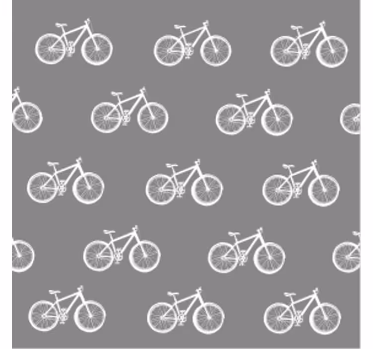 Moderne onderzetters met fiets patroon motief - TenStickers
