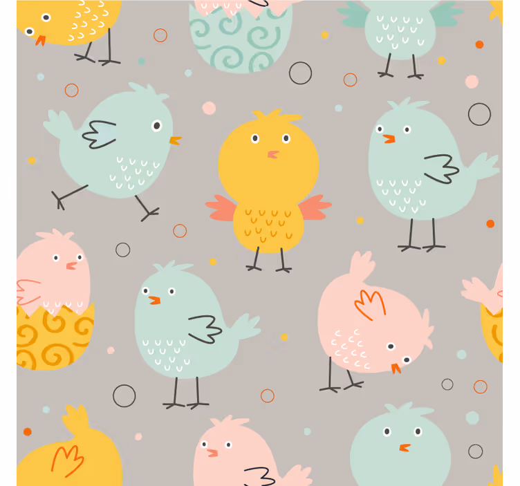 Enge onderzetters met speelse kleurrijke vogels - TenStickers