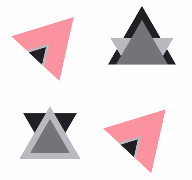 Onderzetters geometrische vormlagen - TenStickers