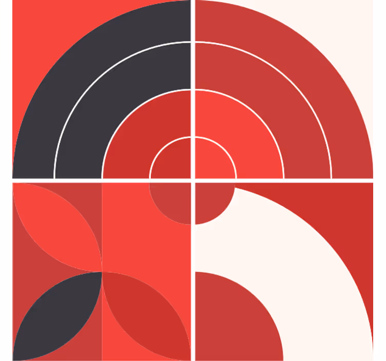 Onderzetters geometrische kleurpatronen - TenStickers