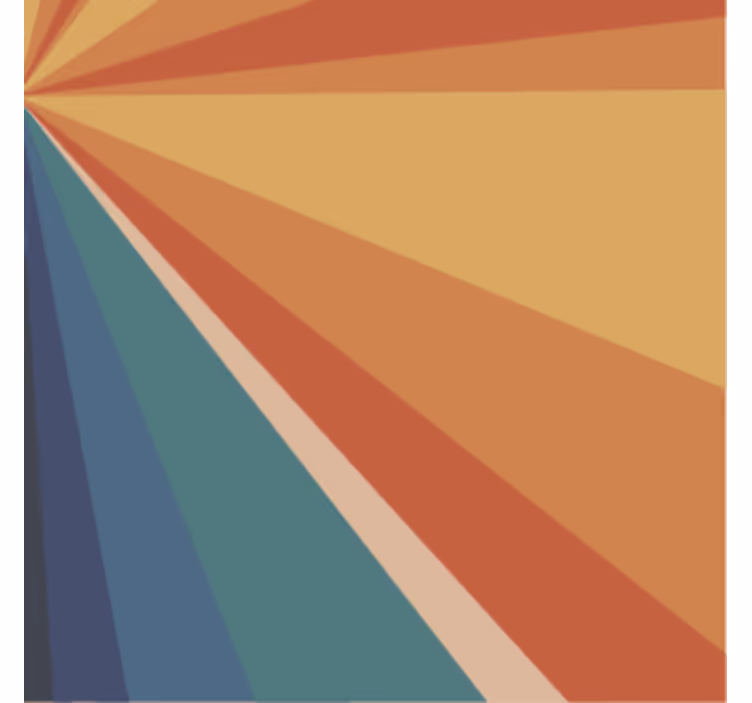 Onderzetters geometrische kleurstralen - TenStickers
