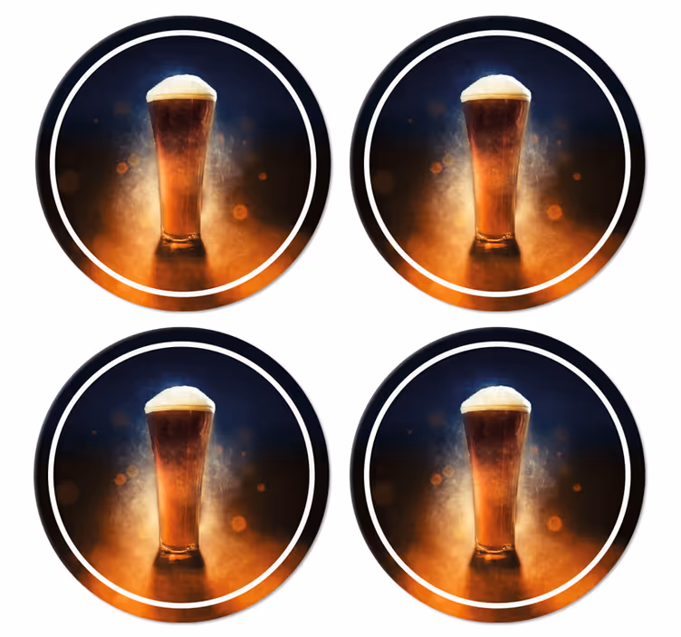Bier onderzetters Vers bier ontwerp - TenStickers