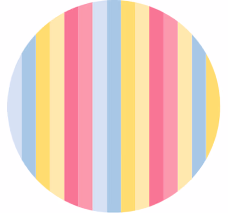 Onderzetters kleurrijk gestreept patroon - TenStickers