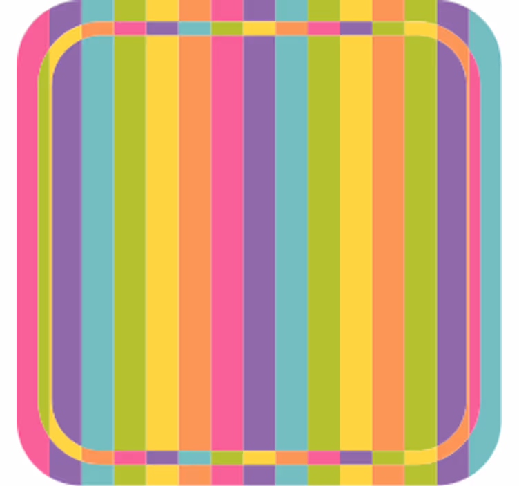 Bier onderzetters met levendig kleurrijk patroon - TenStickers
