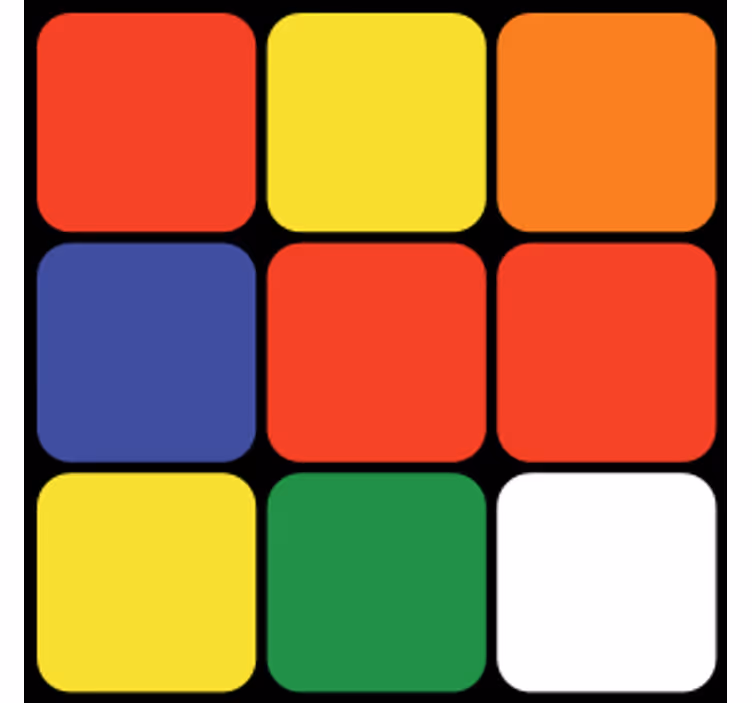 Enge onderzetters kleurrijke vierkante indeling - TenStickers