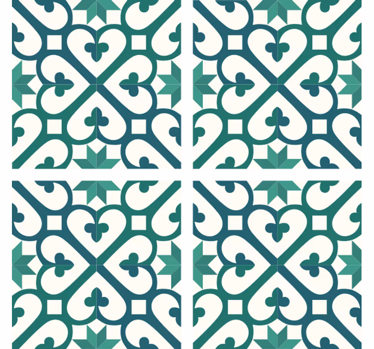 Onderzetters met complex geometrisch patroon - TenStickers