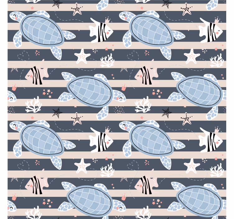 Vintage onderzetters met schildpadpatroon - TenStickers