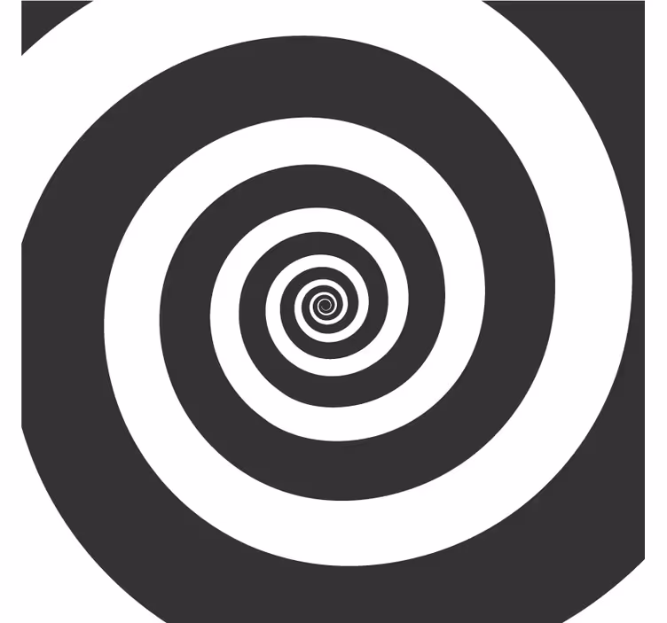 Onderzetters spiral patroon contrast - TenStickers