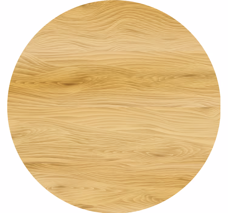 Onderzetters natuurlijke houten ronde oppervlakte - TenStickers