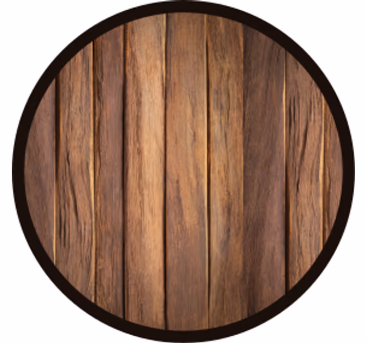 Bier onderzetters houten textuur cirkelvormig basis - TenStickers