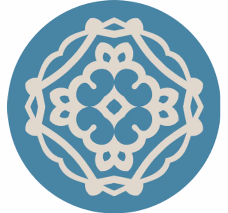 Onderzetters met ingewikkeld patroon overlay - TenStickers