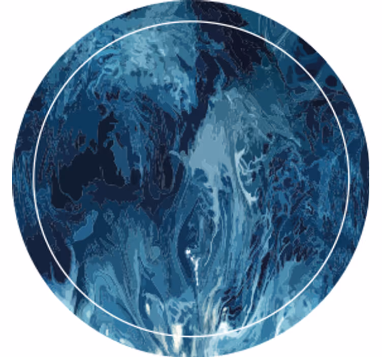 Onderzetters abstract blauwe draaiing patroon - TenStickers