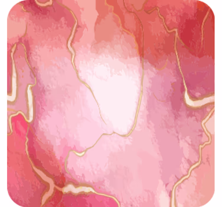 Onderzetters flowing pink marble - TenStickers