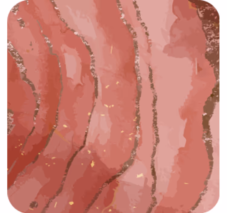 Onderzetters abstracte roze marmer swirls - TenStickers