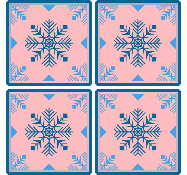 Kerst onderzetters sneeuwvlok patroon siliconen mat - TenStickers