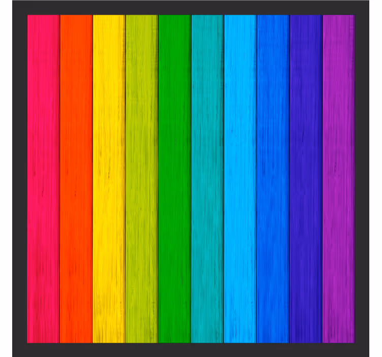 Onderzetters met levendige kleuren strepen - TenStickers