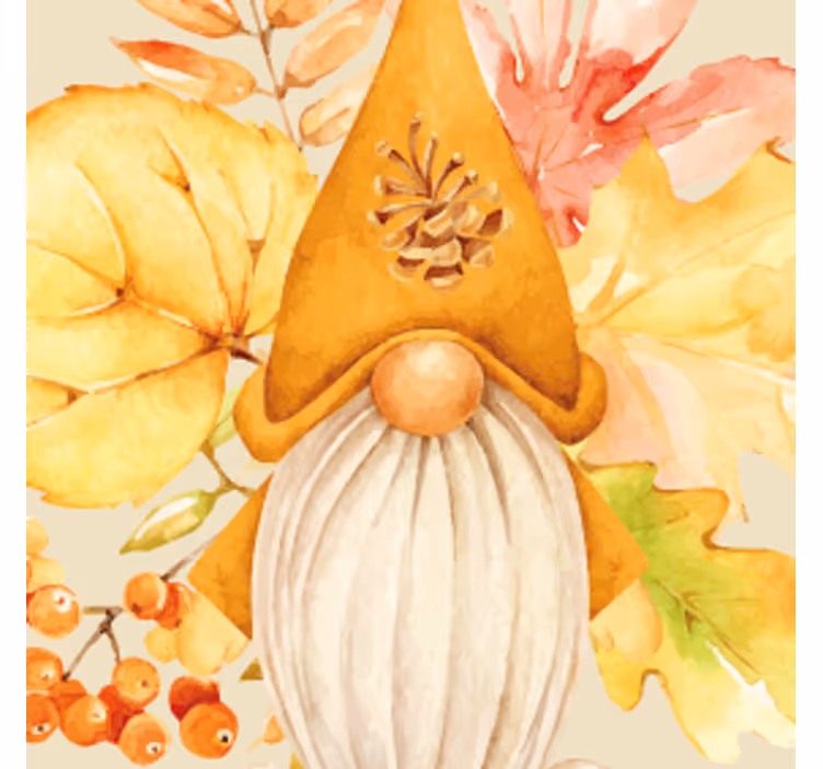 Halloween onderzetters herfstgnome ontwerp - TenStickers