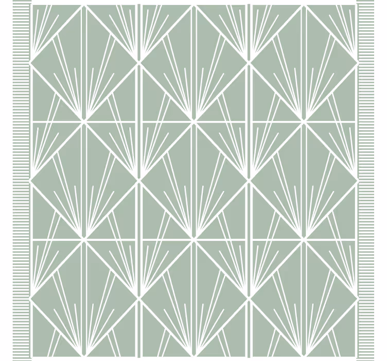 Onderzetters geometrisch bladpatroon - TenStickers