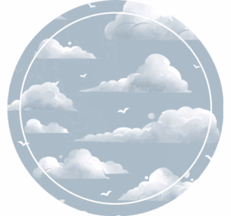 Onderzetters wolkenlucht patroon - TenStickers
