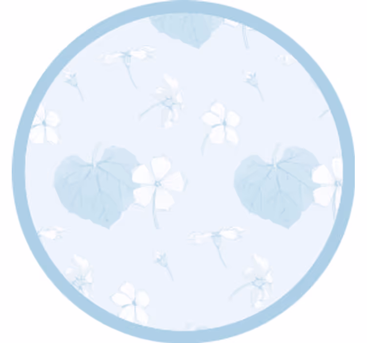 Onderzetters met bloemenprint oppervlak - TenStickers