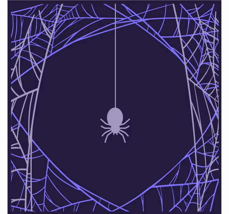 Halloween onderzetters spinnenwebmotief - TenStickers