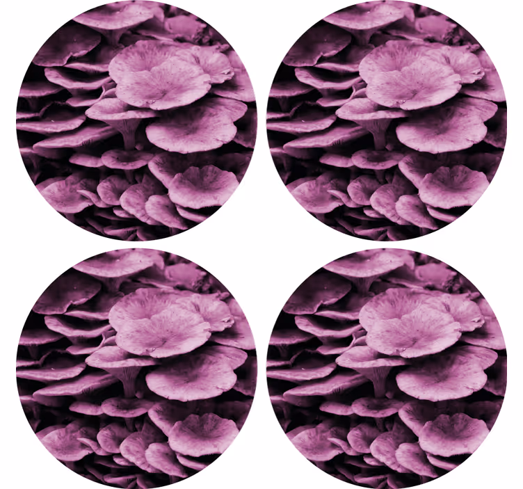 Onderzetters met textuur en bloempatroon - TenStickers