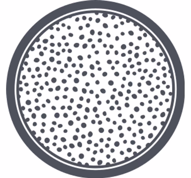 Onderzetters met circulair gestippeld patroon - TenStickers