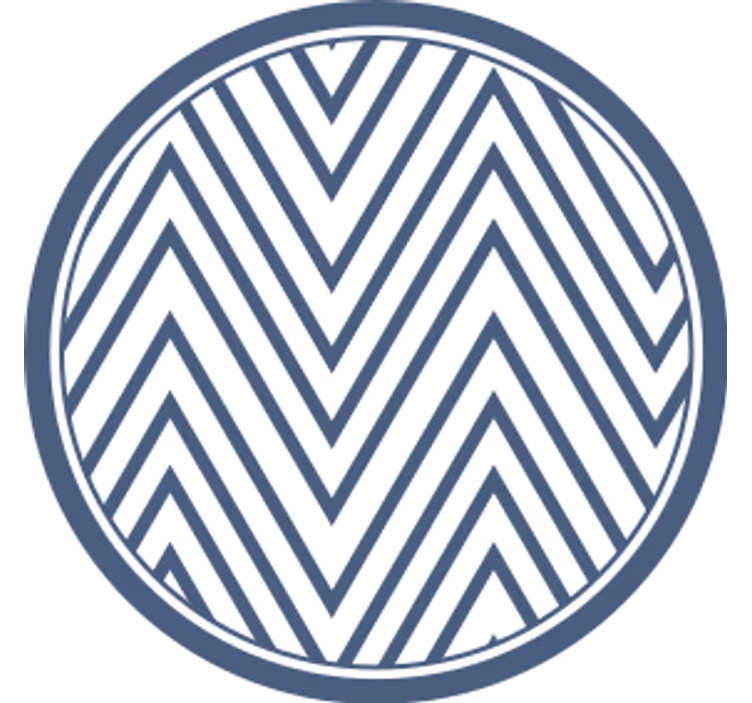 Onderzetters chevronpatroon oppervlak - TenStickers