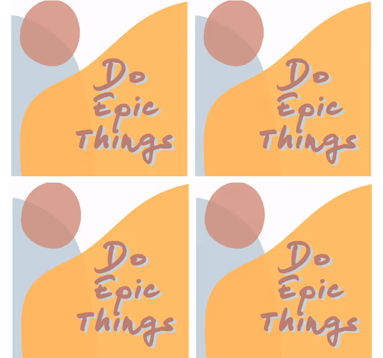 Tekst onderzetters met inspirerende boodschap ontwerp - TenStickers