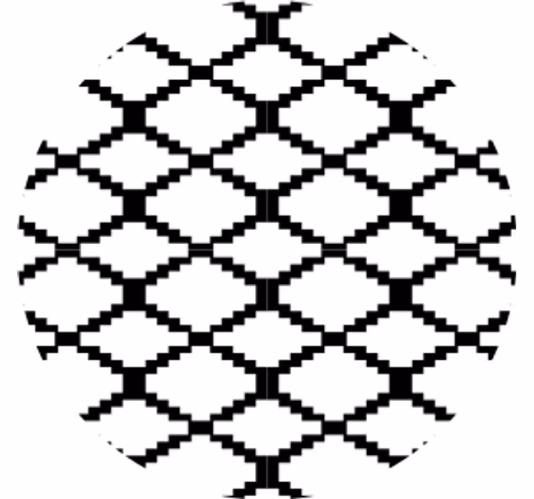 Onderzetters met geometrisch patroon overlay - TenStickers