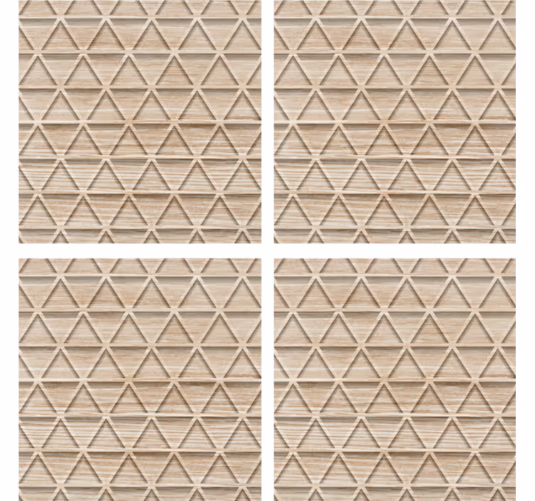 Onderzetters met gestructureerd geometrisch patroon - TenStickers