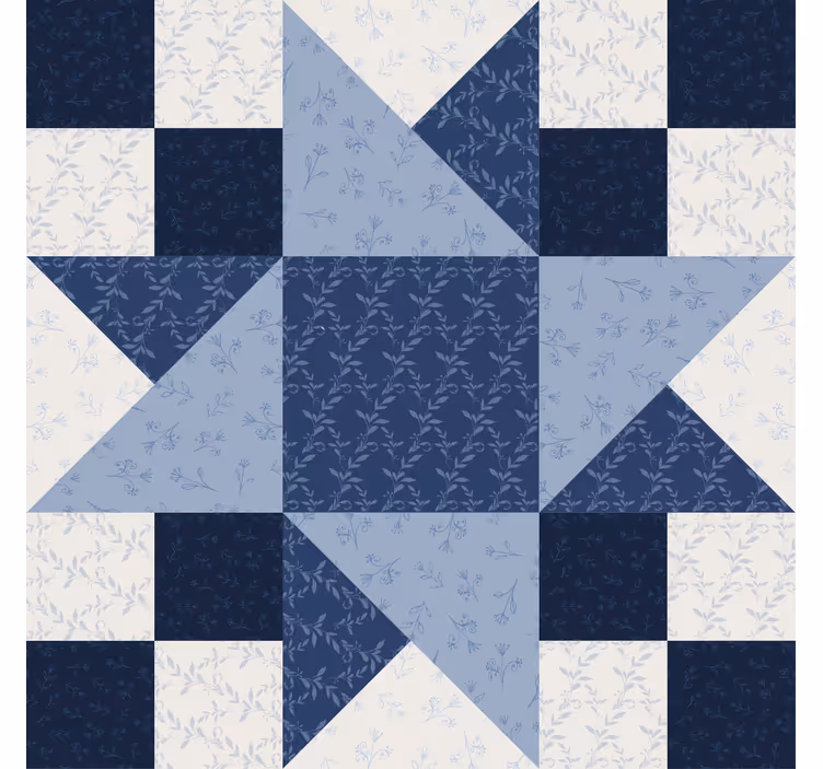 Onderzetters elegant bloemig sterrenpatroon - TenStickers