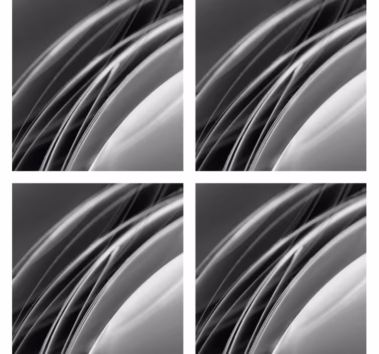 Onderzetters abstract golfpatroon - TenStickers