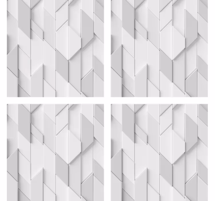 Onderzetters geometrisch reliëfpatroon - TenStickers