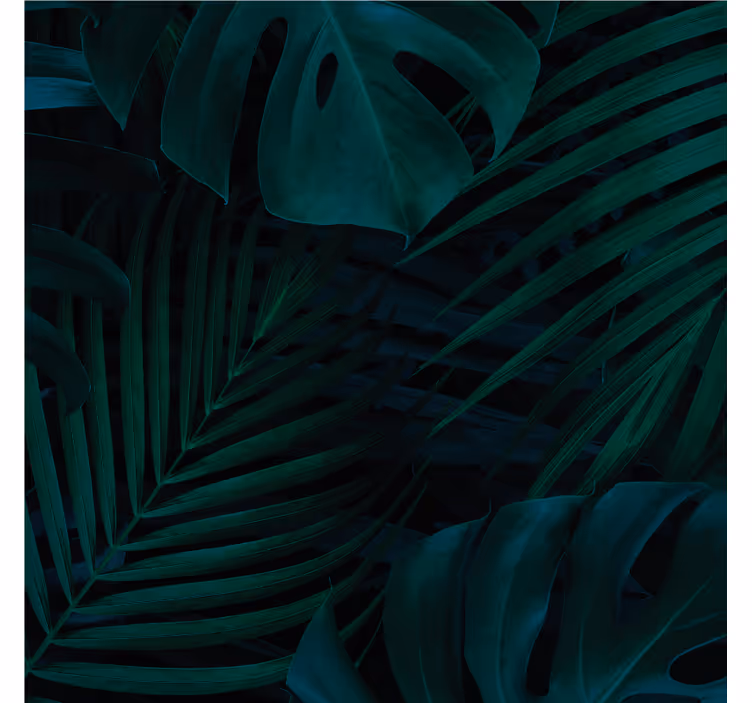 Onderzetters lush groene bladeren patroon - TenStickers