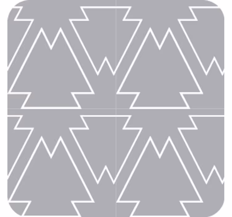 Onderzetters met hoekig boommotief - TenStickers
