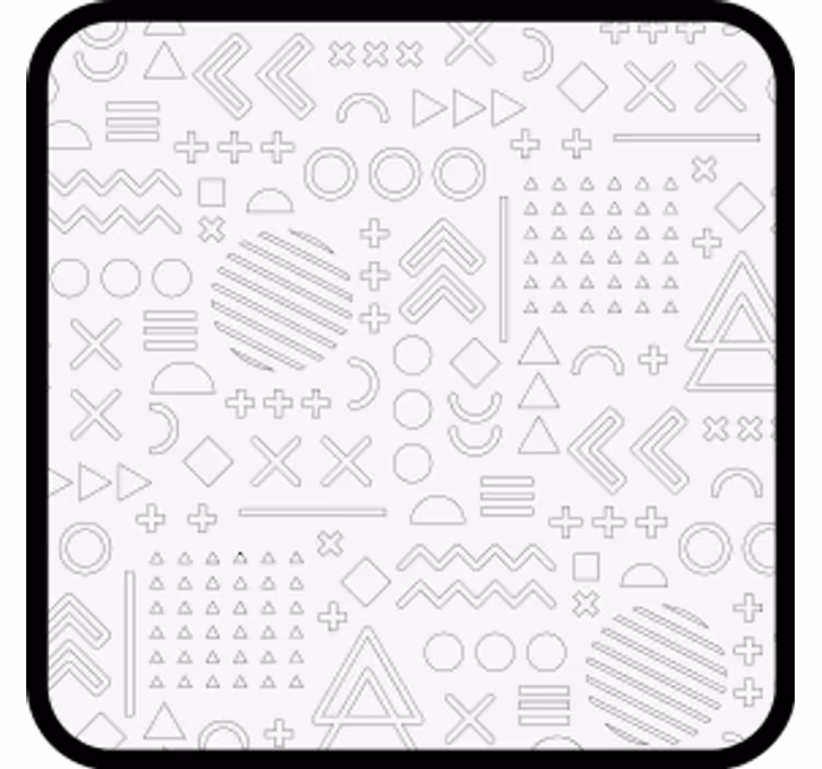 Onderzetters abstract geometrische patronen - TenStickers