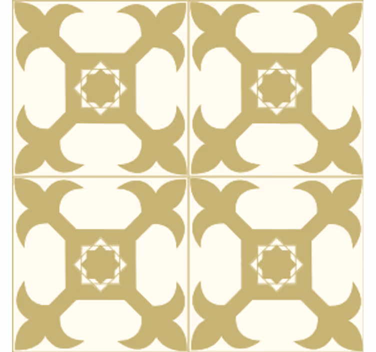 Onderzetters symmetrische patroon elementen - TenStickers