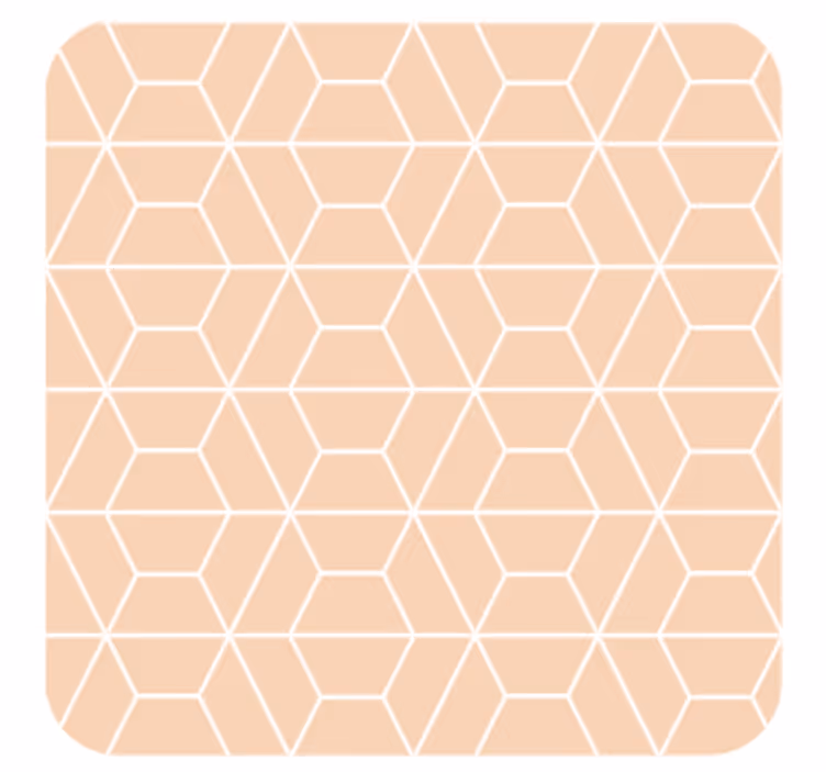 Onderzetters geometrische hexagonale indeling - TenStickers