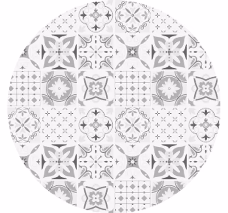 Onderzetters geometrische bloemarrangement - TenStickers