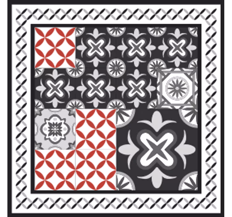 Onderzetters geometrische patronen collage - TenStickers