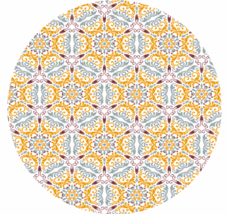 Onderzetters intricate bloem compositie - TenStickers